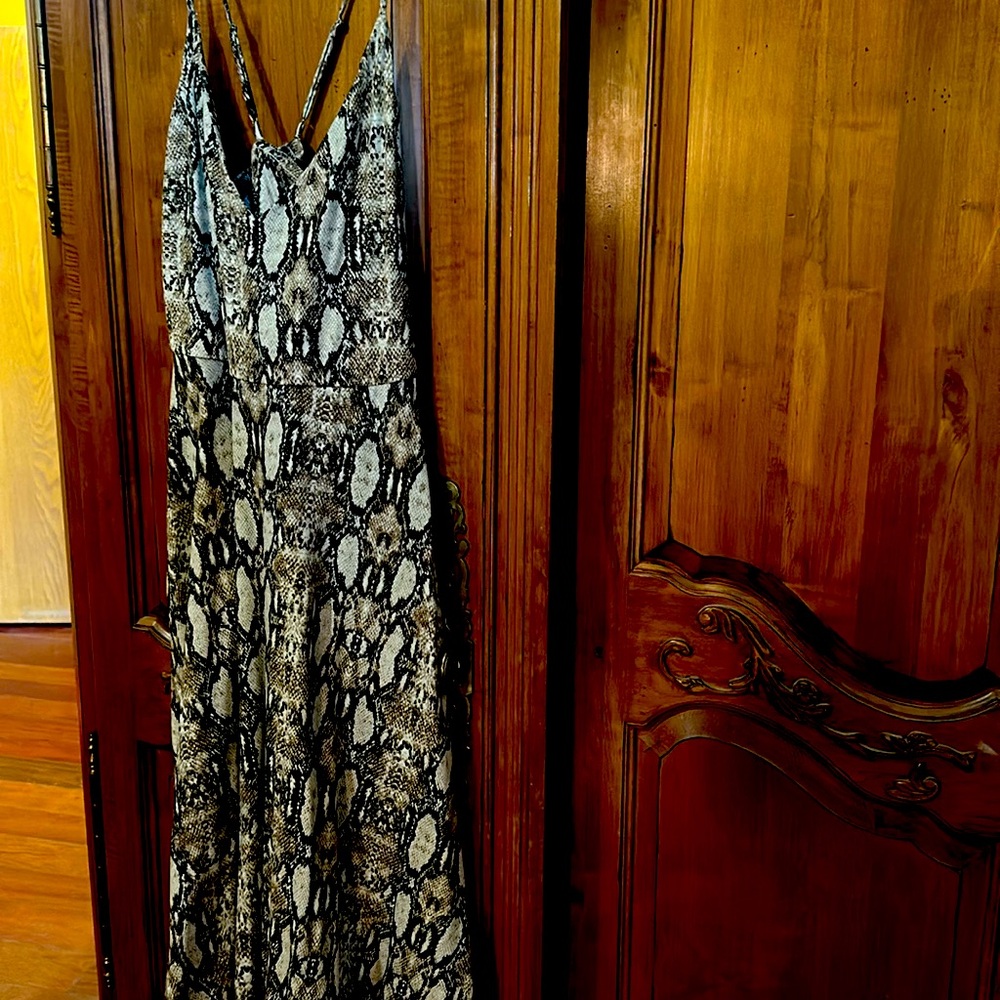 Snakeskin summer dress